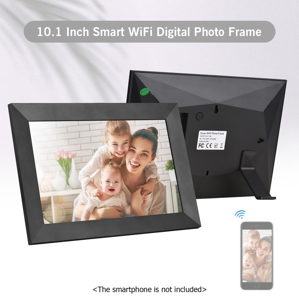 Andoer 10.1 Inch Smart WiFi Photo Frame Digital Picture Frame HD IPS Touch-screen 1280*800 Photo