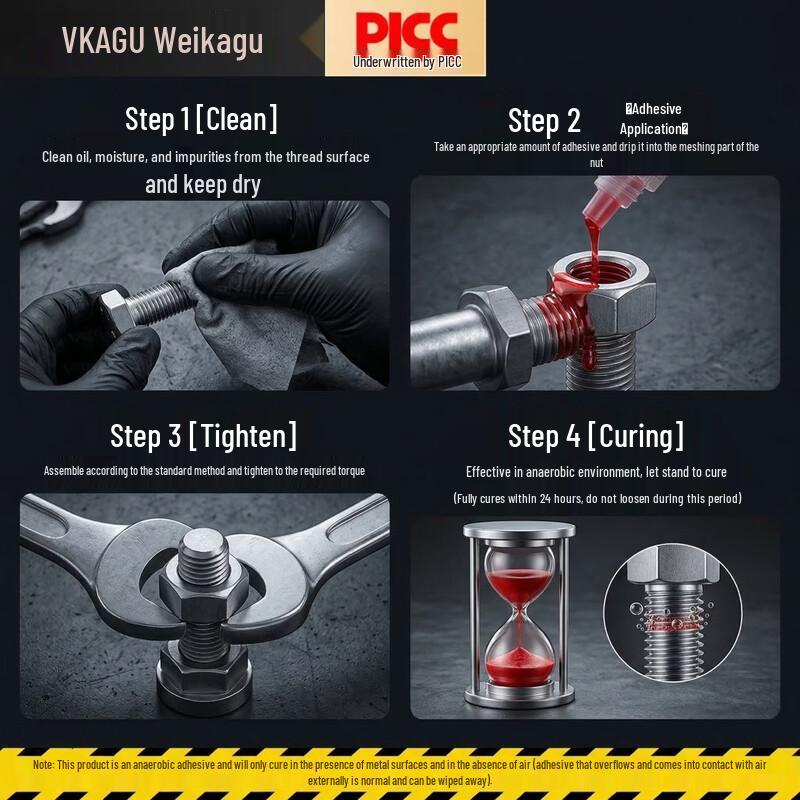 Weikagu VG263 Medium-High Strength Anaerobic Threadlocker