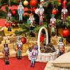 12/24 Pcs Christmas Nutcracker Soldier Wooden Pendant Xmas Tree Hanging Ornament for Home Navidad Decoration New Year Gift 2025