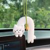 Милый кот, подвесное украшение для автомобиля с шнурком, легко устанавливается, ароматизатор, подвеска для зеркала заднего вида, подвеска для автомобильного зеркала