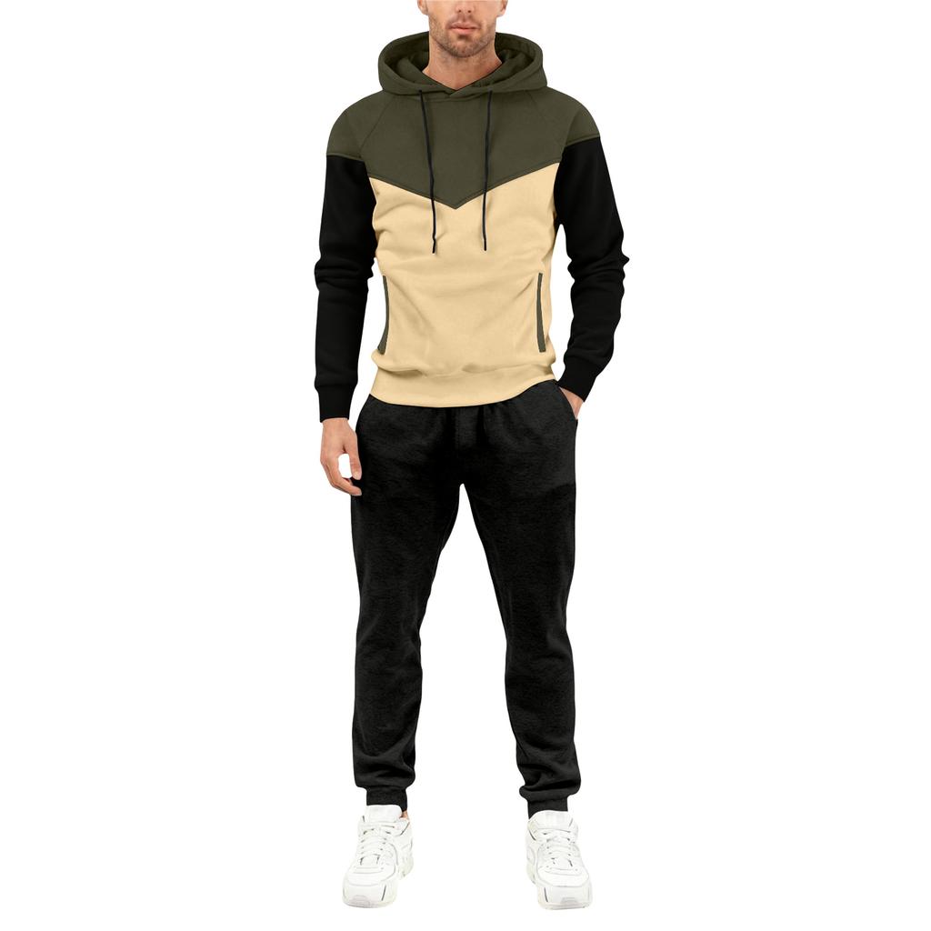 Мужской спортивный костюм с капюшоном на осень/зиму