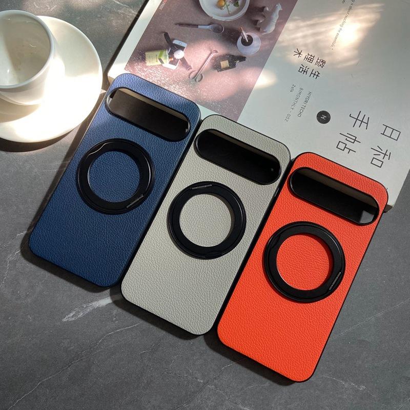 Применимый чехол для мобильного телефона Pixel1proXL Google 1A простой деловой 1A вращающаяся подставка узор из кожи личи противоударный чехол