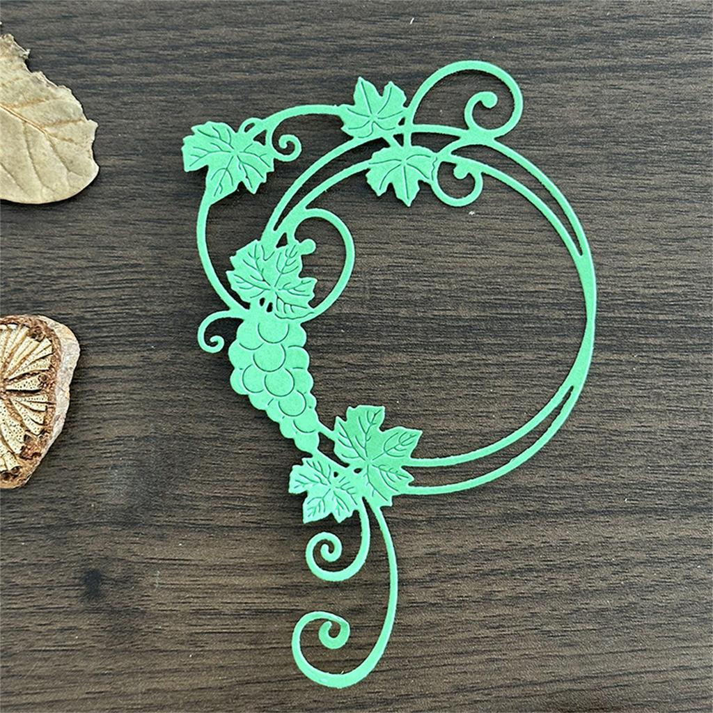 Вырубка «Виноградный венок» для скрапбукинга, изготовления открыток, декоративного тиснения бумаги для фотоальбома, вырубные ножи из углеродистой стали