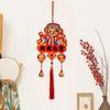 Chinese Year Blessing Hanging Decoration Bell Pendant Tassel Wall Window Decor for Store