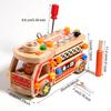 Wooden Fire Truck Toy Screwdriver Board DIY Assembly Sensory Learning Educational Gift for 3-5