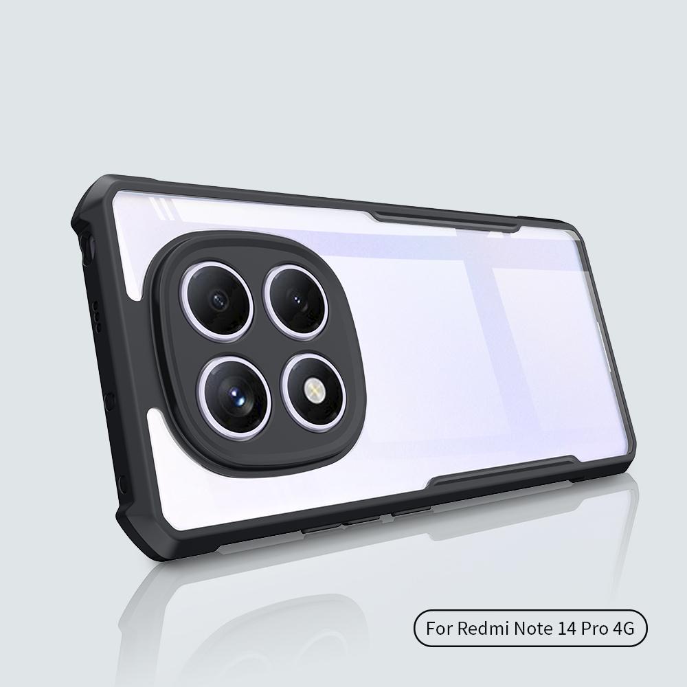 XUNDD For Xiaomi Redmi Note 14 Pro 4G Case Dropproof TPU+Acrylic Clear Back Phone Cover