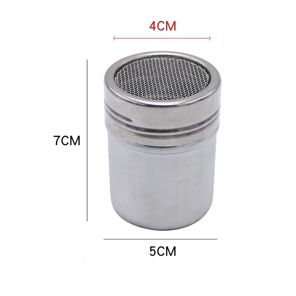 Stainless Steel Sugar Powder Sieve Seal Seasoning Tank Durable Powder Spreader  Home