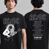 ACDC Back In Black Back In North America PWR UP Tour 2025 Two Sides Unisex T-Shirt A Best-selling and Popular Style Ins Y2k Tops