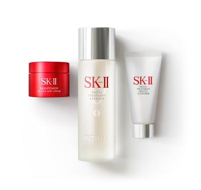 Набор SK-II Pitera™ для молодой кожи Renew Edition, включающий крем для лица и лица в подарочной упаковке, тонер, очищающее средство, ниацинамид