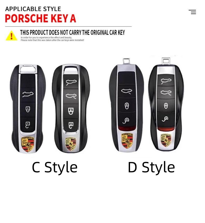 Чехол-защитная оболочка для корпуса автомобильного ключа из цинкового сплава для Porsche 911 718 Panamera Macan Cayenne Boxster Cayman Автомобильные аксессуары для пульта