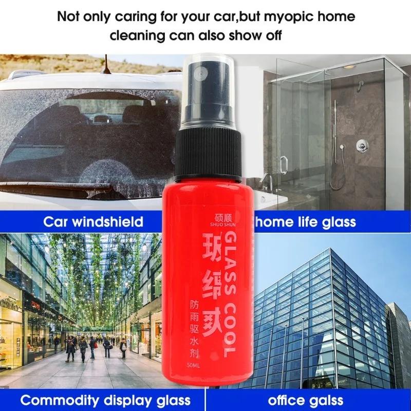 Водоотталкивающее средство для автомобильного стекла, лобовое стекло, зеркало заднего вида, быстрый водонепроницаемый спрей, чистящие средства для стекол, вытесняющее масло средство