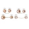 3/6/8PCS Double Head Pin Pearl Brooch Non-Slip Brooches New Waist Fastening Pins  Scarf Fastening