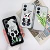 Чехлы для Vivo Y35m Plus Y78 Pro iQOO Neo8 V27 Y11 2023 Capas Lovely Cartoon Panda Прозрачная защитная пленка для экрана Силиконовые мягкие чехлы для телефонов из ТПУ для Vivo