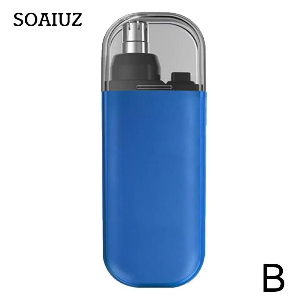 Портативный триммер для волос в носу, перезаряжаемый от USB, триммер для ушей в носу, мини-очиститель для волос в носу, электрическое удаление волос в носу