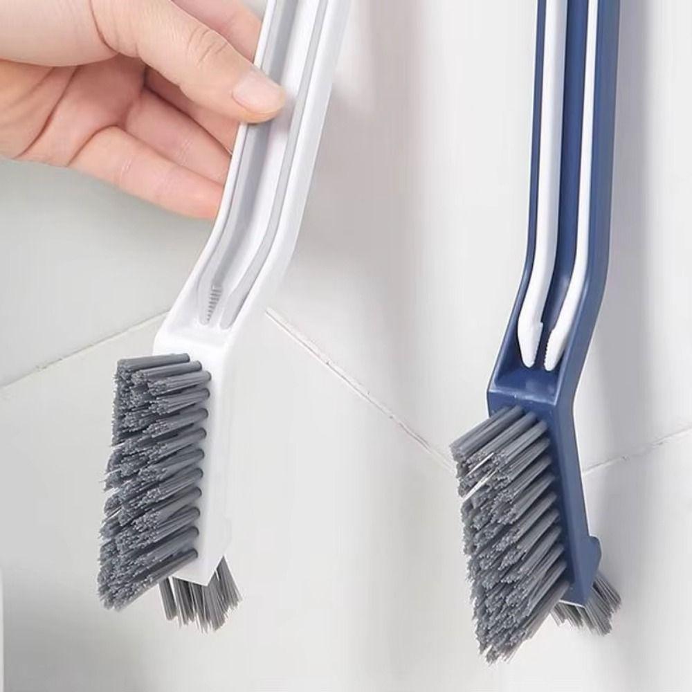 3 in1 Long Handled Gap Brush Hard Bristled Corner Brush Effective Cleaning Brush  Window Grooves