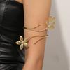 European and American jewelry creative bohemian bracelet exaggerated metal butterfly leaf hollow arm ring leaf arm bracelet
