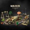 Military War World 2 MOC 1267pcs Sd.Kfz.251/20 Armor Halftrack Set Building Blocks WW2 Soldier Figures Bricks Toys For Boys Gift