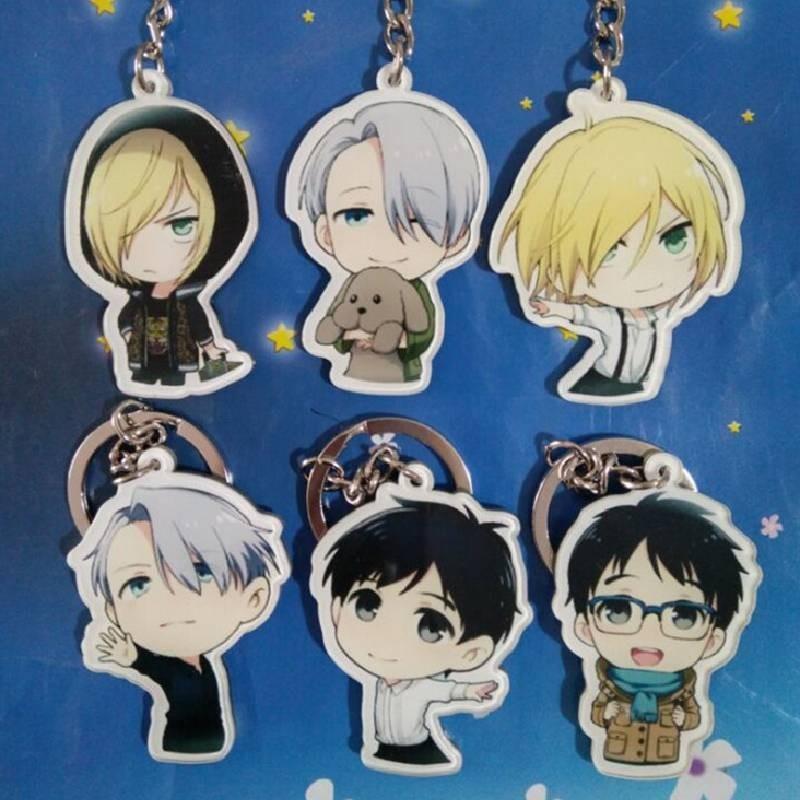 Yuri Ice On Keychain Acrylic Fashion Cute Backpack Pendant Decorative Gift