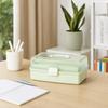 Plastic Multipurpose Storage Box Clear Art Craft Organizer Utility Box 3 Layer Storage Box  Home