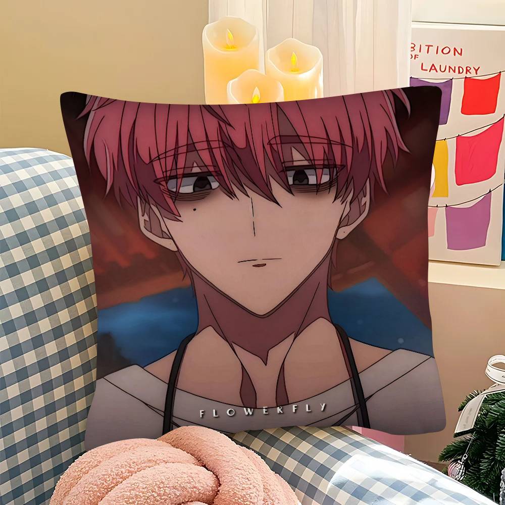 Чехол для подушки TTamon Kun Аниме Модный Квадратный Чехол для Подушки Спальня Диван Гостиная Ins Декор Отдых