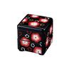 Tatsumiya Hospitality Mini Fukuume Plum X X Product 54855 Box, Black, (Lucky Blossoms), Size Approx. W6.4 D6.4 H6.4 Cm, Code