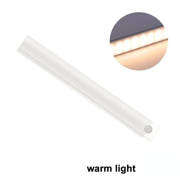Светодиодный светильник с датчиком движения для шкафа, перезаряжаемый через USB светодиодный ночник, светильник для лестницы, шкафа, проход для комнаты, освещение шкафа