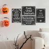 Винтажные плакаты Счастливого Хэллоуина Металлические жестяные таблички Декор Настенный декор для дома Кофейни Кафе Сада Заднего двора