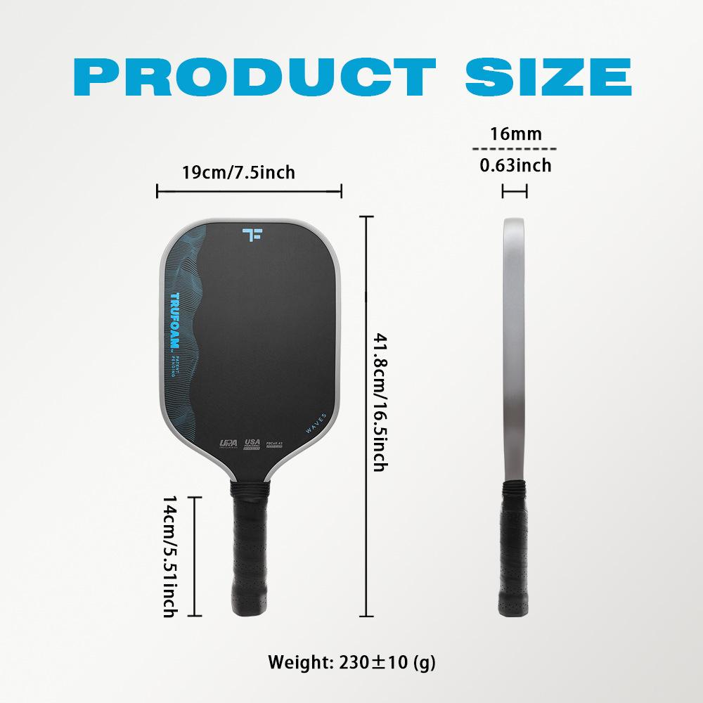 Ultra Light Thermoformed T700 Carbon Fiber Pickleball Paddle High Density EPP Foam Core Tournament Grade Paddle