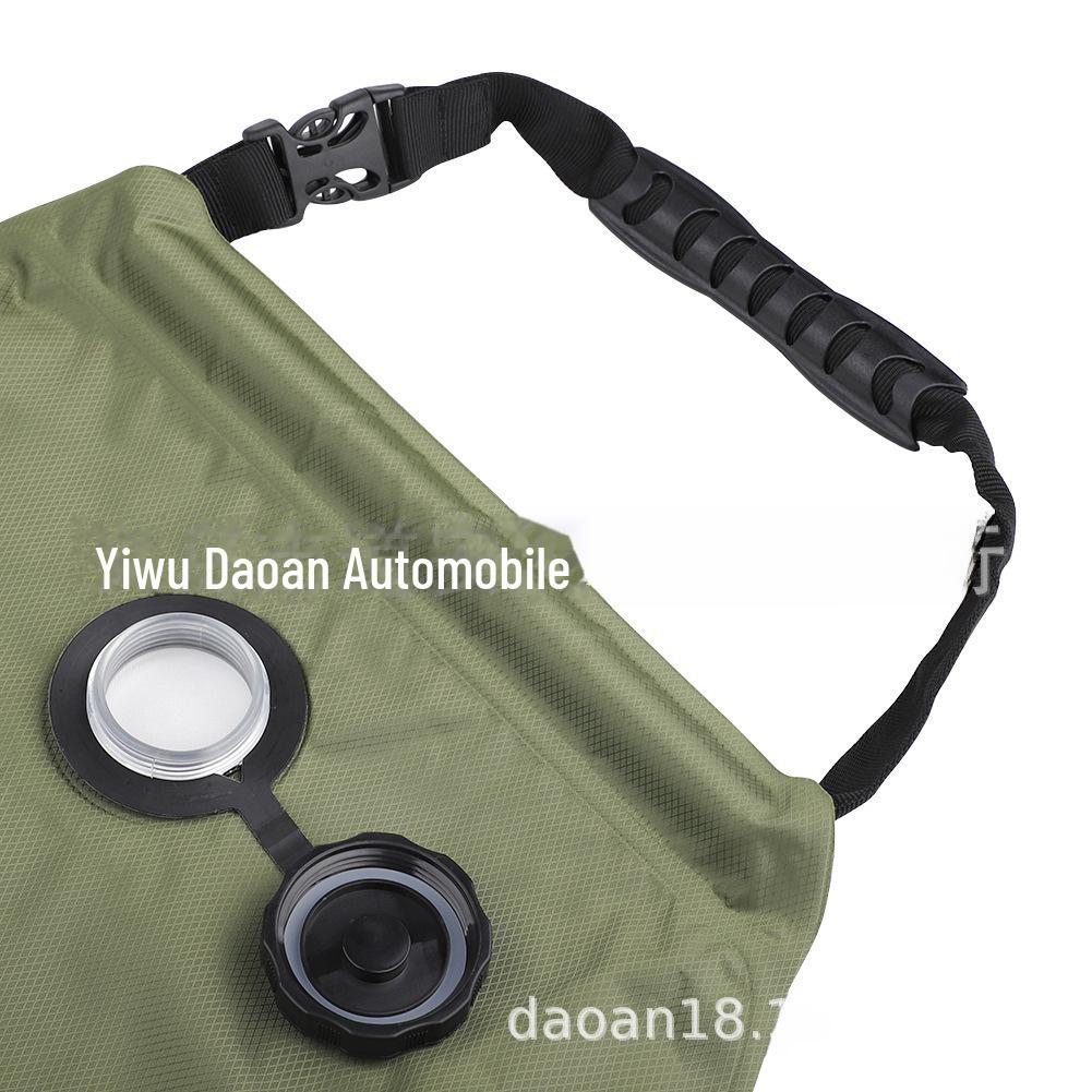 20 л армейский зеленый сумка для ванны с поглощением солнечного тепла для кемпинга - наружная сумка для воды на 5 галлонов для туалетных принадлежностей