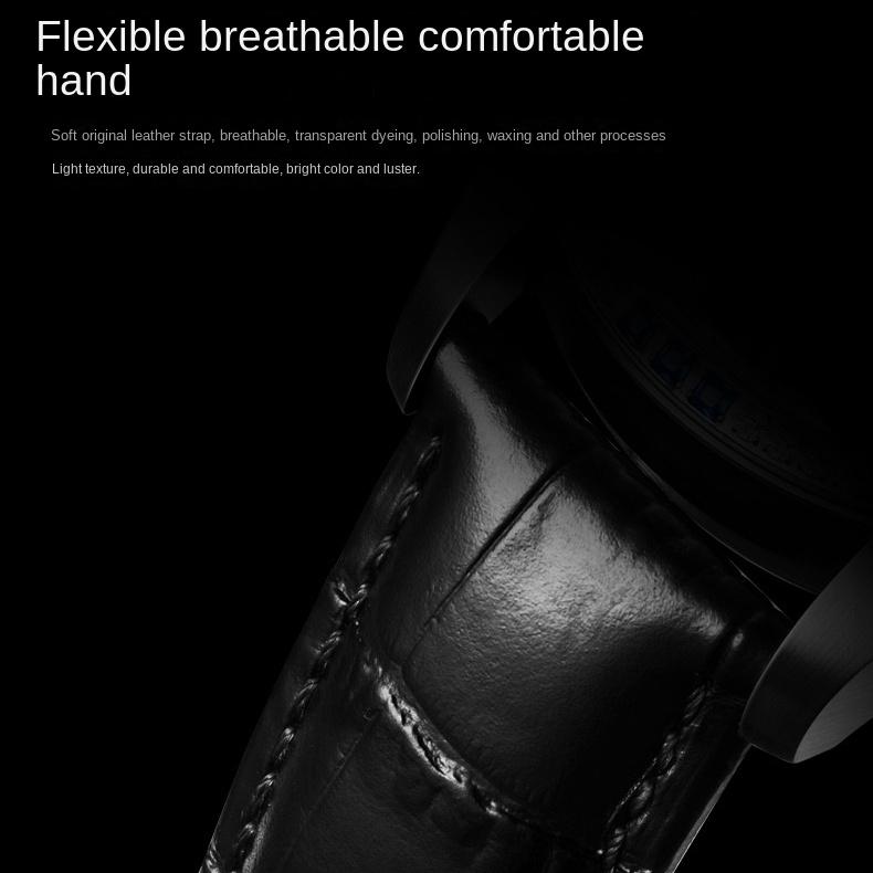 JINSHIDUN Брендовые часы Tourbillon Brick Механические часы Модные трендовые мужские часы