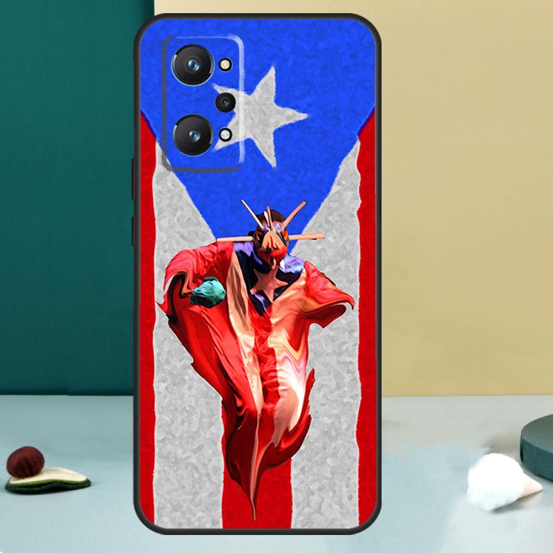 Флаг Пуэрто-Рико Для Realme GT 7 Pro GT 5 6 6T C67 C61 C55 C53 C51 C21Y C25S C75 10 11 12 13 14 Pro Plus Чехол