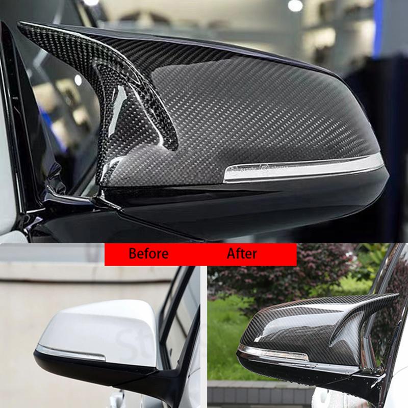 Для BMW 1 2 3 4 X Series Крышка бокового зеркала заднего вида F20 F21 F22 F23 F30 F32 F36 X1 E84 F87 M2 i3 i3S Аксессуары из углеродного волокна