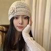 Hollow Beanies Hat Handmade Weave Cap Fashion Crochet Flower Hat  Spring and Summer