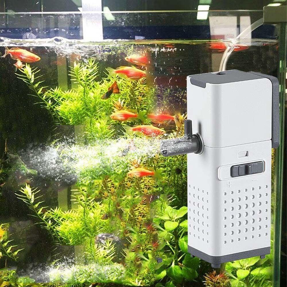 Бесшумная работа Аквариумный фильтр Мощный насос для очистки воды Циркуляция воды
