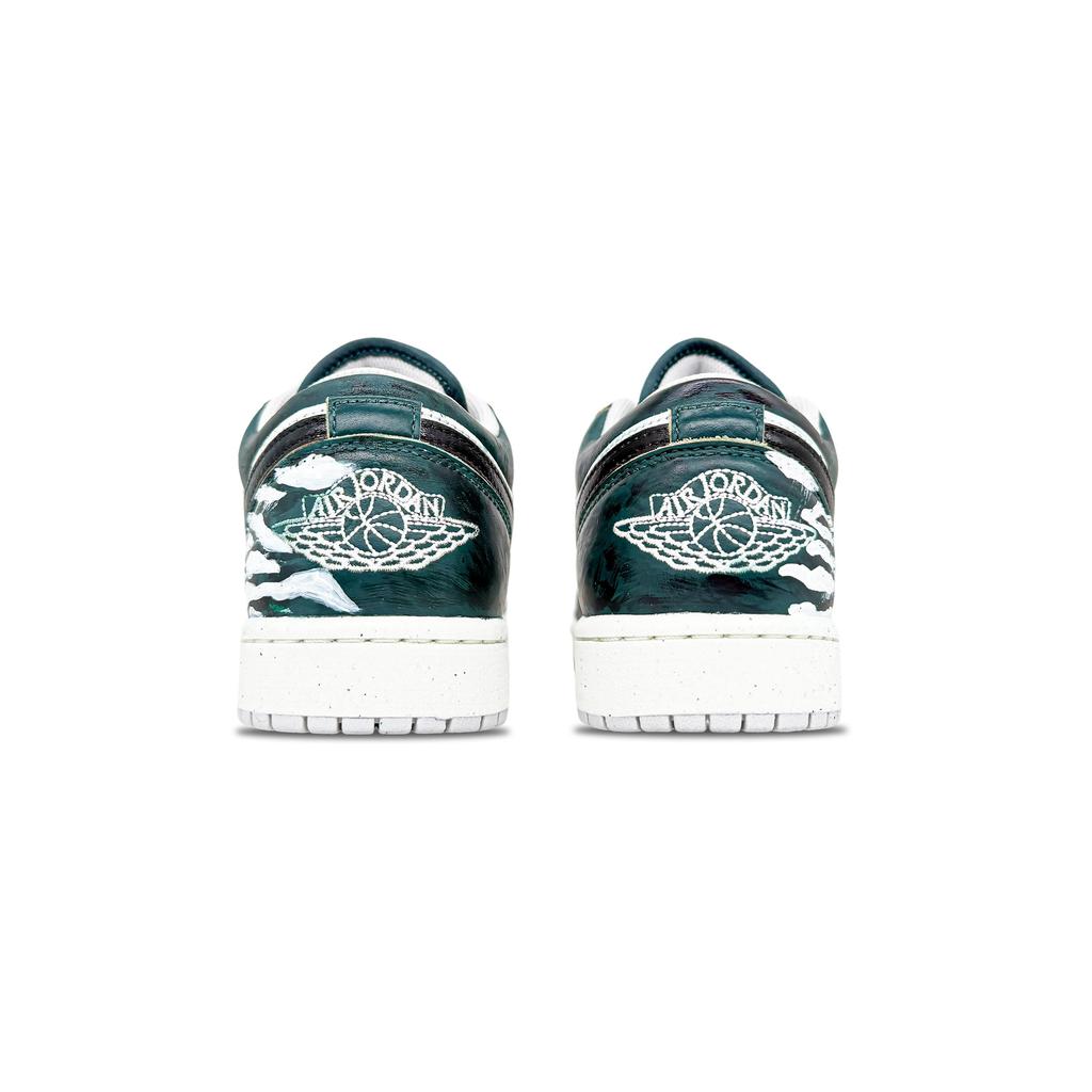 Jordan Air Jordan 1 Low Винтажные Баскетбольные Кроссовки Мужские Jasper FQ7687-300(Команда1034-)