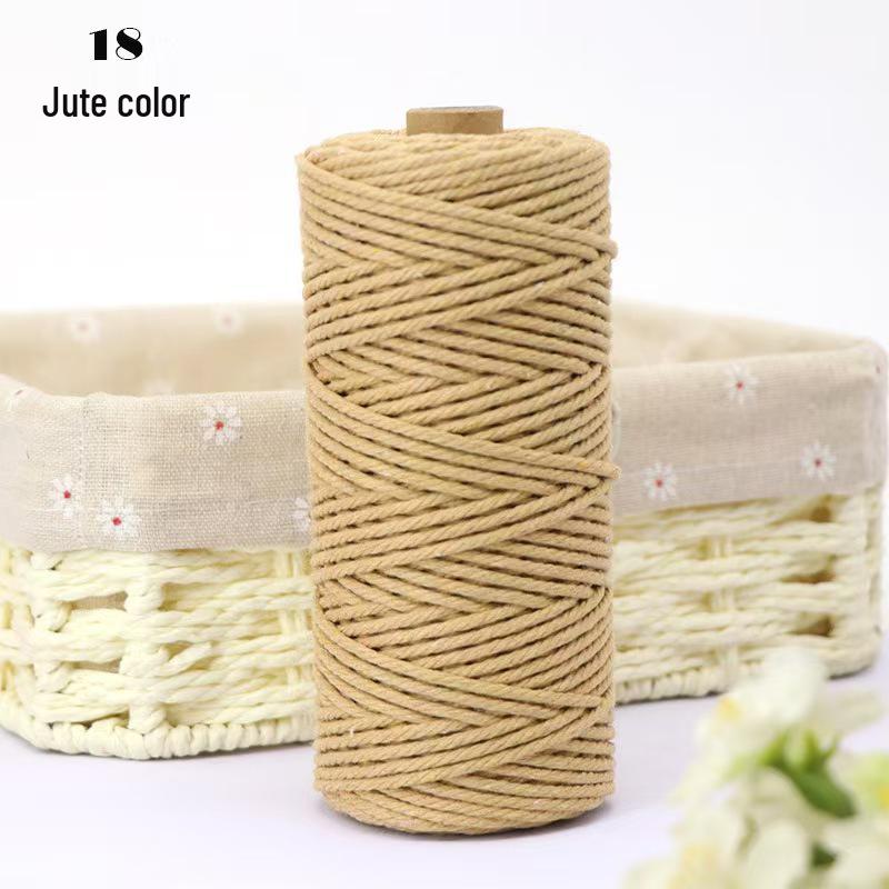 Хлопковый Канат Ручной Работы 2 мм для DIY Кошачьего Дерева и Поделок - 100 м