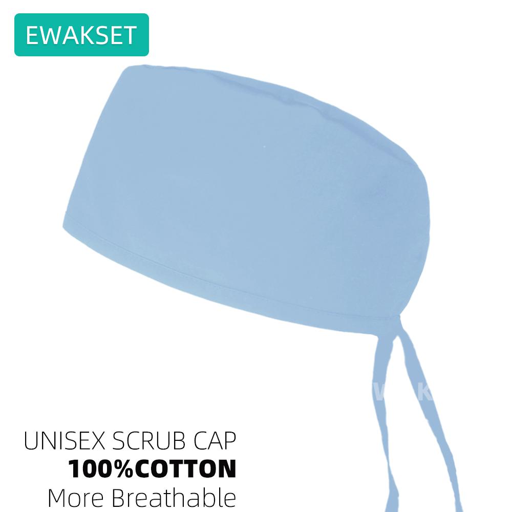 Новые бордовые однотонные лабораторные шапочки для стоматологов, клинические рабочие шапочки, регулируемые хирургические шапочки для медсестер, шапочки для ветеринарных хирургов, медицинские шапочки