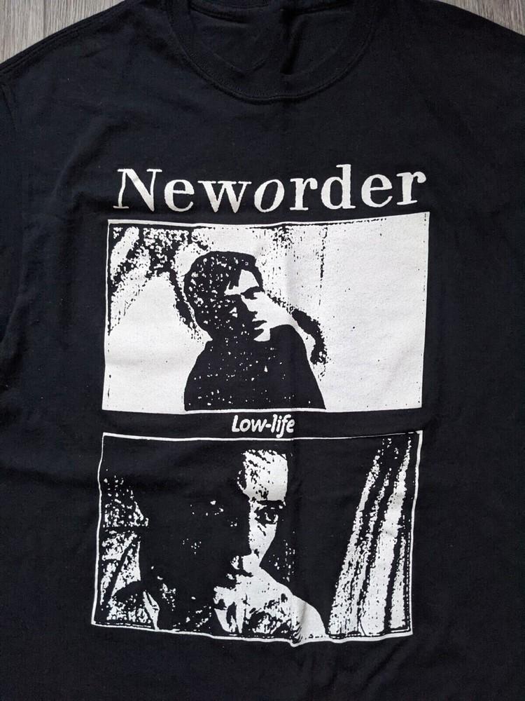 Футболка группы New Order Low Life Классическая черная Унисекс Все размеры S-5XL 1H0231 Унисекс Футболка