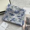 Floral Print Pattern Hair Scarf Double Sides Head Handkerchief Silk Scarf  Spring Summer Fall