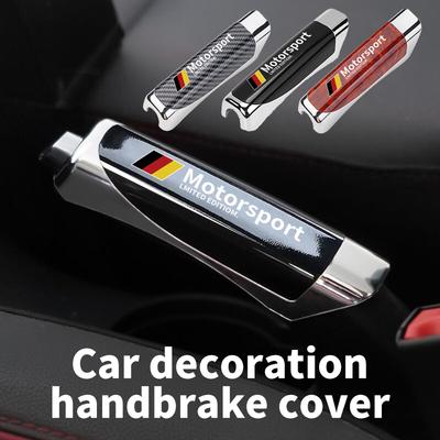 For BMW Universal Car Handbrake Cover Protector Grip Cover Handle Sleeve Performance 1 3 5 7 Series M E93 F20 iX1 iX2 iX3 iX5 R4DE