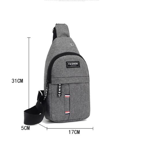 Chest Bag New Men Simple Nylon Fashion Waterproof One Shoulder Crossbody Bag