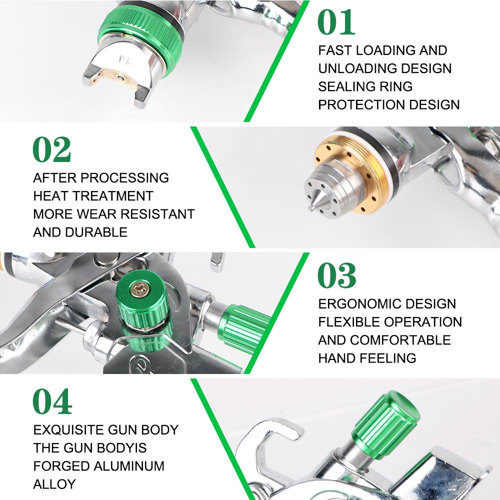Ручка для ремонта листового металла, распылитель краски с высокой степенью распыления, пневматический распылитель, мини-автомобильный краскопульт, набор для покраски автомобилей, воздух