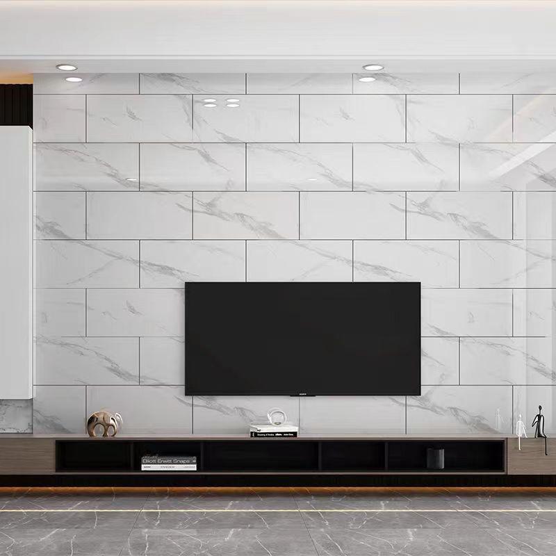 Самоклеящаяся 3D имитация плитки для оклеивания стен обоями для украшения стен туалета кухни водонепроницаемые мраморные наклейки