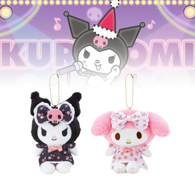 Очаровательное платье с цветочным принтом Куроми, плюшевая вешалка Sanrio, новый японский стиль, коллекционное