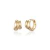 Серьги-кольца LUNNE 14k Aligned Duo Mini Single Ring (14-каратное золото) #LFE46