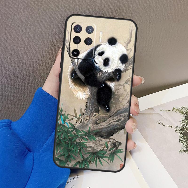 Китайский чехол с медведем Пандой для Oppo A5 Pro A15 A17 A57 A77 A18 A38 A58 A78 A98 A94 A74 A54 A16 A76 A96 A40 A60 A80