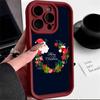 N108 Happy New Year Christmas Desig Soft Angel Eyes Phone Cases for Samsung S23 S24 Ultra S21FE A54 A34 A13 A14 A06 A24 Realme12 OPPO Shockproof Cover