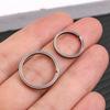 4pcs Metal Key Chain Pendant Hard Side Pushing Rings Creative Titanium Alloy Key Ring  Outdoor Tools