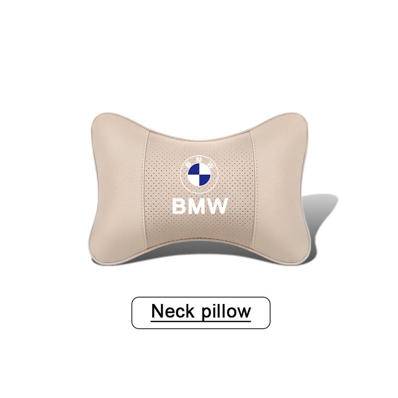 Car Headrest M-emblem Neck Pillow Auto Accessories For BMW E46 E90 E60 F30 F10 E39 E36 F20 G20 G30 E92 E87 E91 X5 E70 F11 E30 X3 BA8