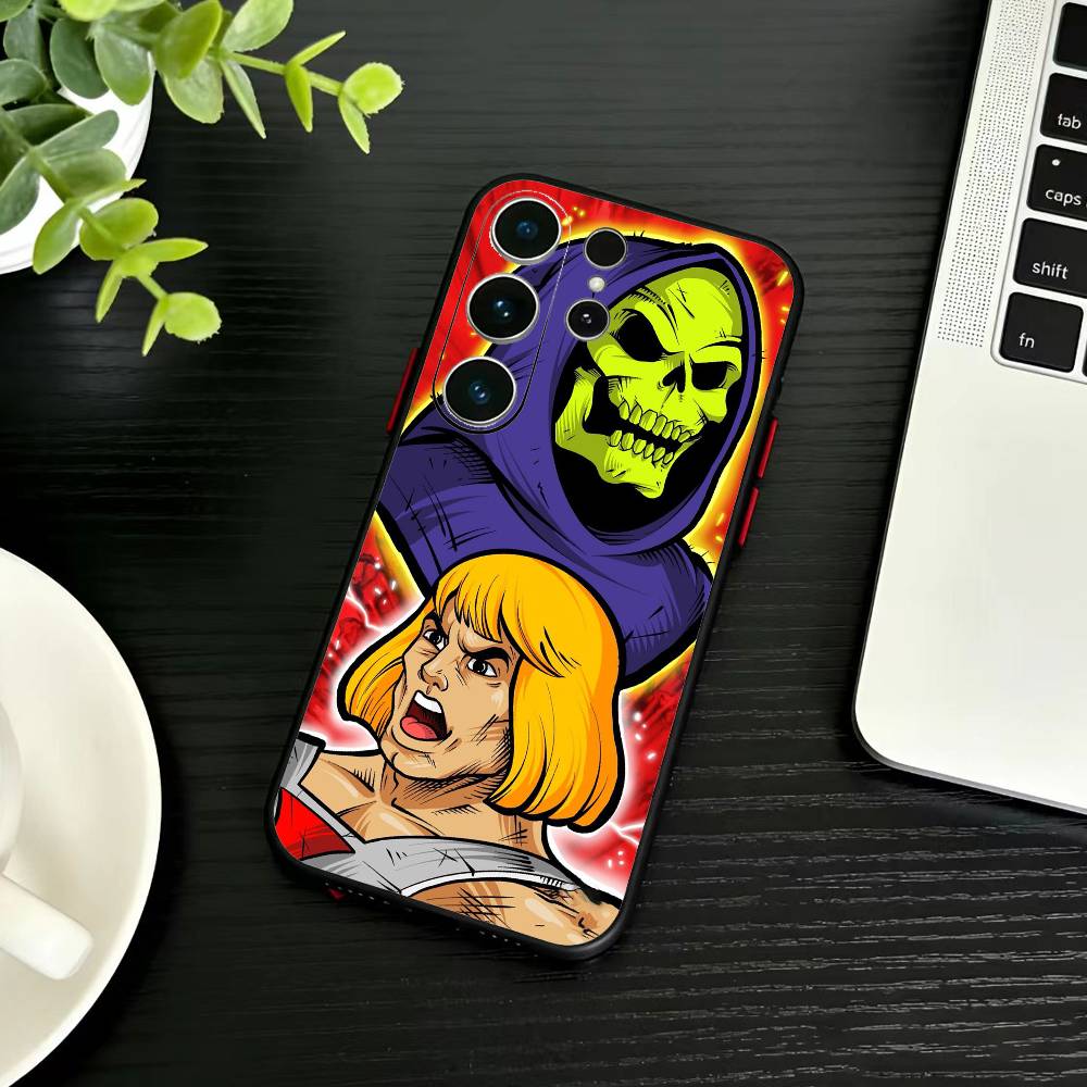 Чехол для телефона M-MOTU He-Man для Samsung S26,S25,S24,S23,S22,S21,S20,S30,Ultra,Plus,Fe,Note,5G Черный